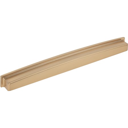 Jeffrey Alexander 305 mm Center Satin Bronze Square-to-Center Square Renzo Cabinet Cup Pull 141-305SBZ